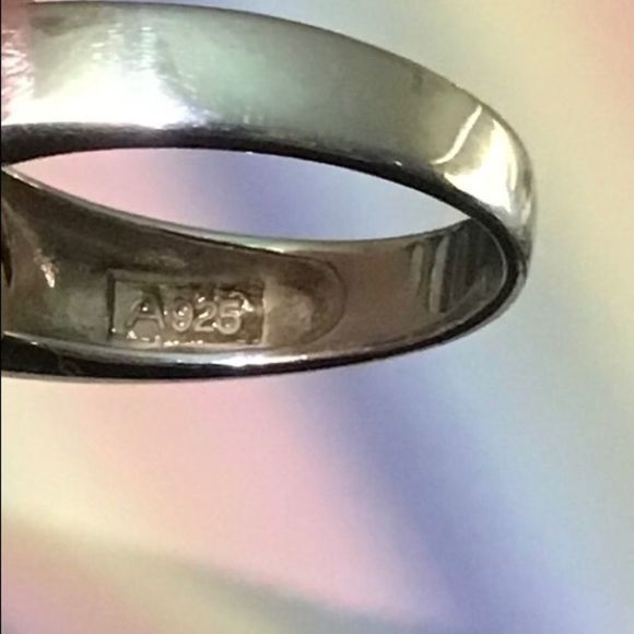 Set of 3 Gemstone Rings set in Sterling Silver - Picture 7 of 10